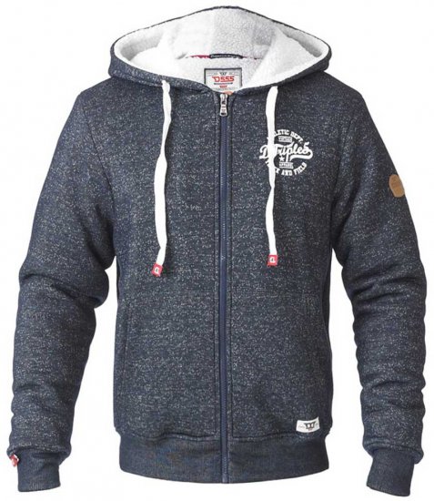 D555 Hulk Fur Lined Zipper Hood Navy - Megztiniai ir džemperiai - Megztiniai ir Džemperiai - 2XL-14XL