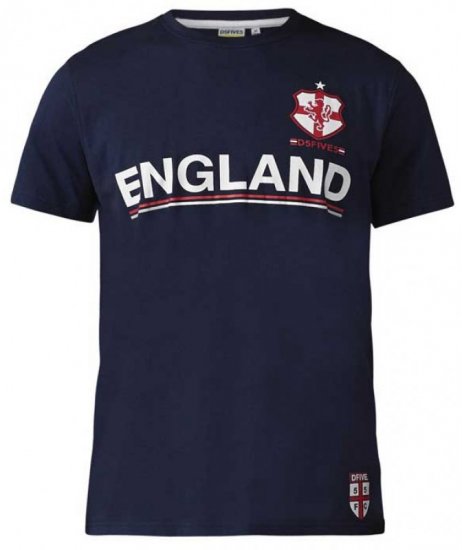D555 Leon T-shirt Navy - Marškinėliai - Marškinėliai - 2XL-14XL