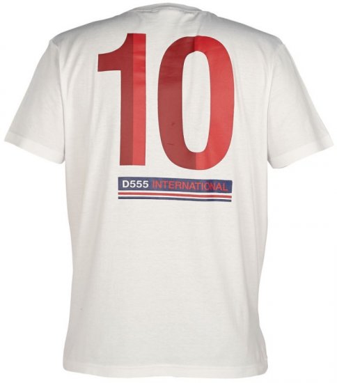D555 Leon T-shirt White - Marškinėliai - Marškinėliai - 2XL-14XL