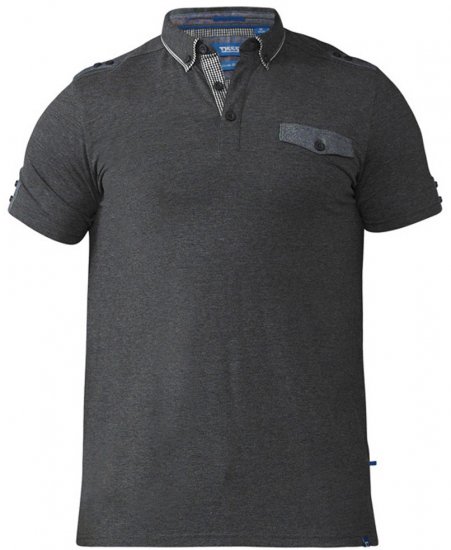D555 Hogan Polo Charcoal - Polo marškinėliai - Polo marškinėliai - 2XL-8XL
