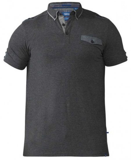 D555 Hogan Polo Charcoal - Polo marškinėliai - Polo marškinėliai - 2XL-8XL