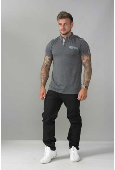 D555 Hogan Polo Charcoal - Polo marškinėliai - Polo marškinėliai - 2XL-8XL