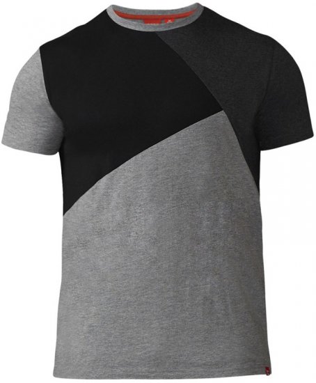 D555 Authentic T-shirt Grey - Marškinėliai - Marškinėliai - 2XL-14XL