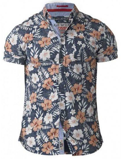 D555 Huxley Hawaii Shirt - Marškiniai - Marškiniai - 2XL-8XL
