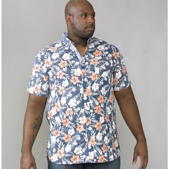 D555 Huxley Hawaii Shirt - Marškiniai - Marškiniai - 2XL-8XL