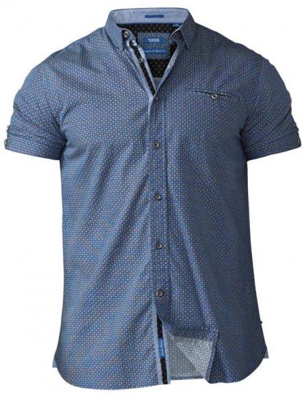 D555 Limburg Short Sleeve Shirt Blue - Marškiniai - Marškiniai - 2XL-8XL