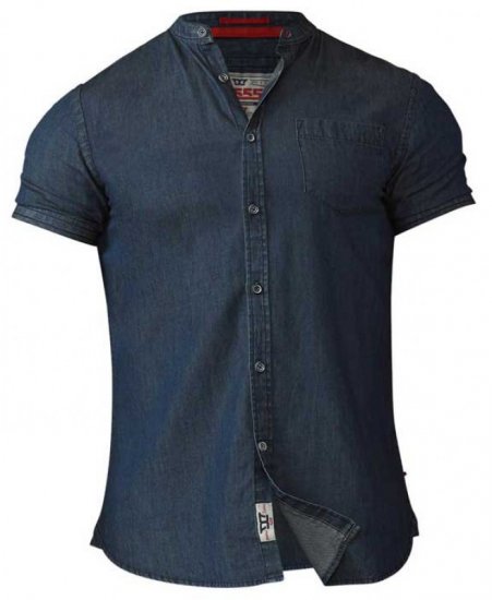 D555 Astra Short Sleeve Denim Shirt - Marškiniai - Marškiniai - 2XL-8XL