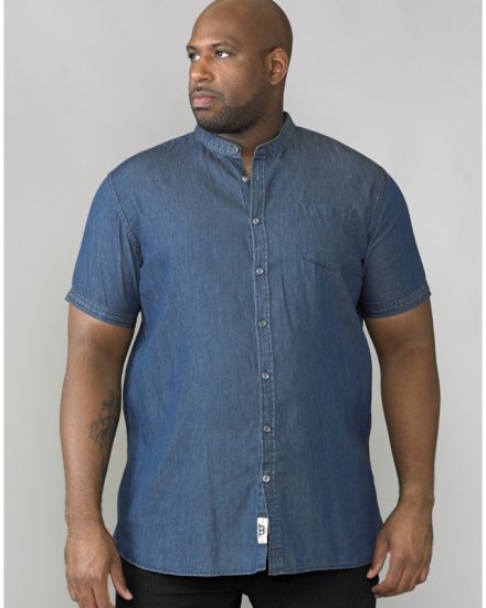 D555 Astra Short Sleeve Denim Shirt - Marškiniai - Marškiniai - 2XL-8XL