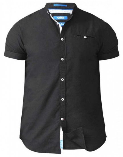 D555 Dwight Short Sleeve Shirt Black - Marškiniai - Marškiniai - 2XL-8XL