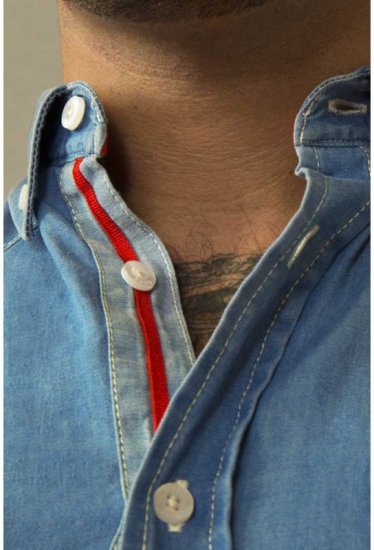 D555 Nathan Short Sleeve Shirt Blue - Marškiniai - Marškiniai - 2XL-8XL