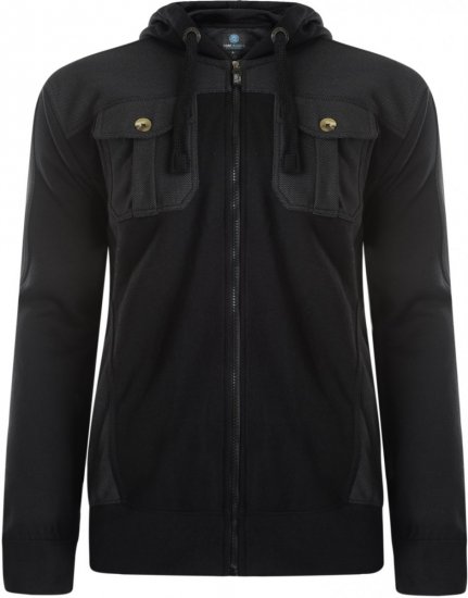 Kam Jeans 700 Contrast Print Hoody Black - Megztiniai ir džemperiai - Megztiniai ir Džemperiai - 2XL-14XL