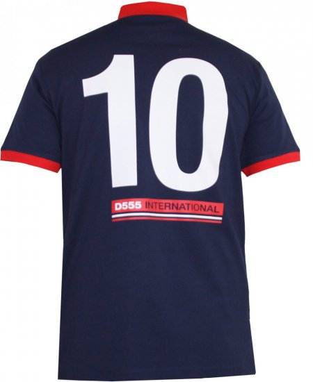 D555 Foster Polo Navy - Polo marškinėliai - Polo marškinėliai - 2XL-8XL