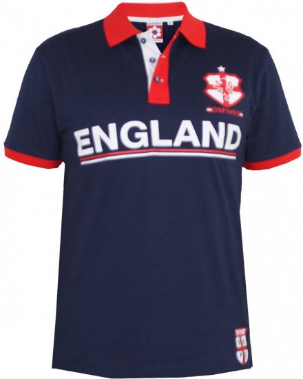 D555 Foster Polo Navy - Polo marškinėliai - Polo marškinėliai - 2XL-8XL
