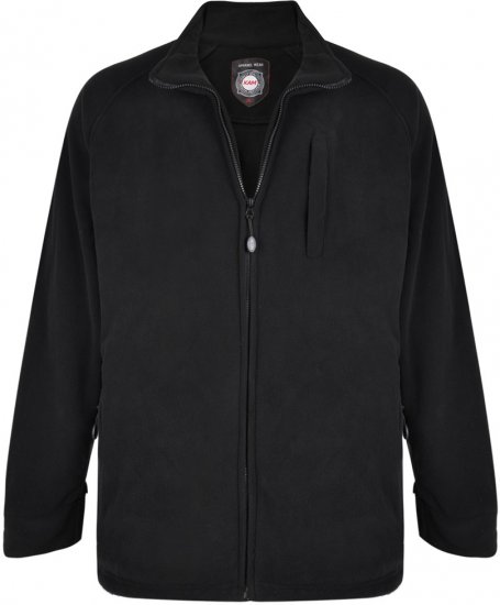 Kam Jeans 437 Fleece Jacket Black - Megztiniai ir Džemperiai - Megztiniai ir Džemperiai - 2XL-8XL