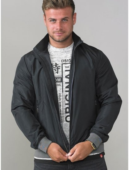 D555 Felix Lightweight Bomber Jacket Black - Didelės vyriškos striukės - Didelės vyriškos striukės