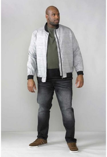 D555 Lou Bomber Jacket Grey - Didelės vyriškos striukės - Didelės vyriškos striukės