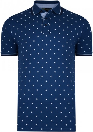 Kam Jeans 5225 Printed Polo Denim - Polo marškinėliai - Polo marškinėliai - 2XL-8XL