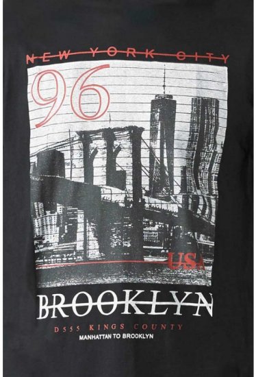 D555 Cain T-shirt Black - Marškinėliai - Marškinėliai - 2XL-14XL