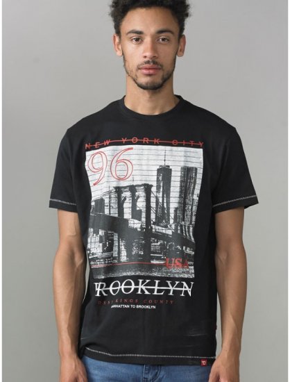 D555 Cain T-shirt Black - Marškinėliai - Marškinėliai - 2XL-14XL