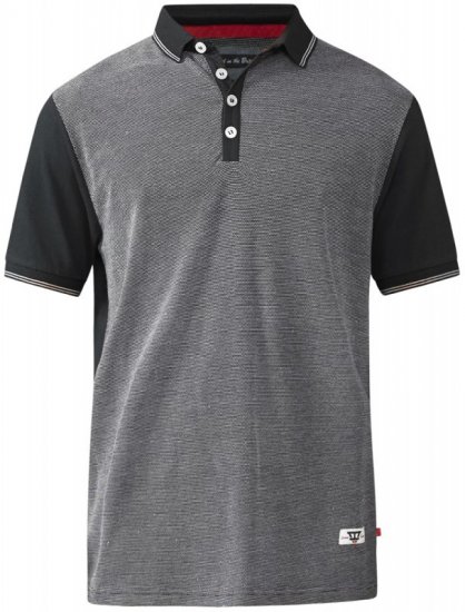 D555 Cecil Polo Black - Polo marškinėliai - Polo marškinėliai - 2XL-8XL