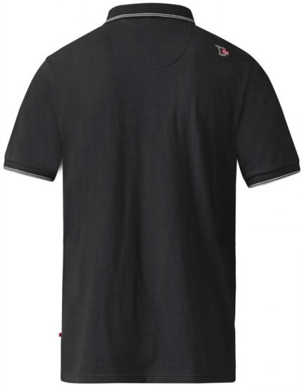 D555 Cecil Polo Black - Polo marškinėliai - Polo marškinėliai - 2XL-8XL