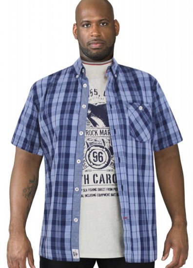 D555 Genoa Short Sleeve Shirt & T-shirt Combo - Marškiniai - Marškiniai - 2XL-8XL
