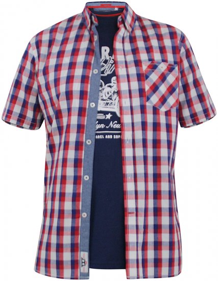 D555 Hadwin Short Sleeve Shirt & T-shirt Combo - Marškiniai - Marškiniai - 2XL-8XL