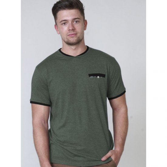 D555 Nelly T-shirt Khaki - Marškinėliai - Marškinėliai - 2XL-14XL