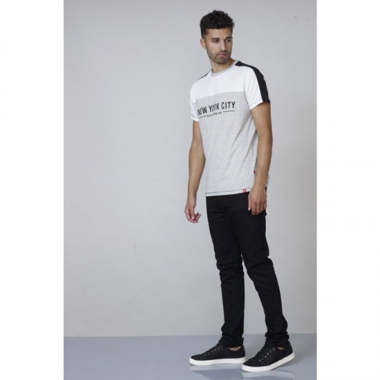 D555 Alvester T-shirt Grey - Marškinėliai - Marškinėliai - 2XL-14XL