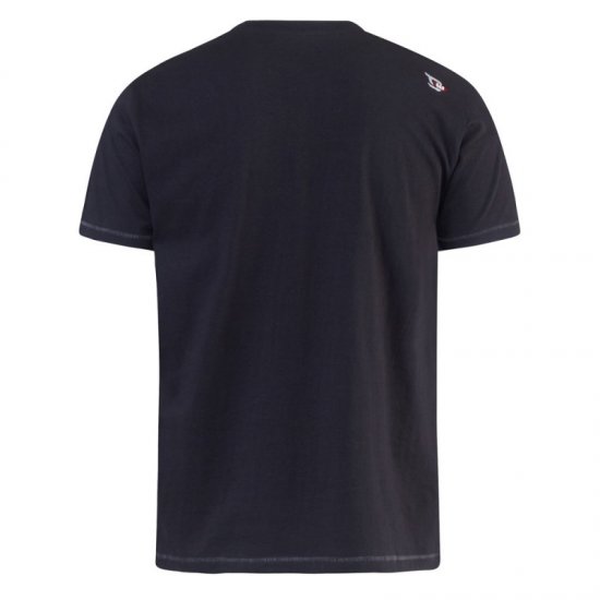 D555 Phillip T-shirt Black - Marškinėliai - Marškinėliai - 2XL-14XL