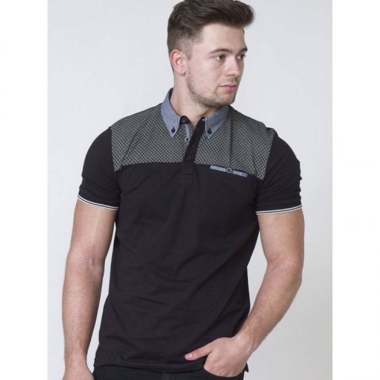 D555 Brent Polo Black - Polo marškinėliai - Polo marškinėliai - 2XL-8XL