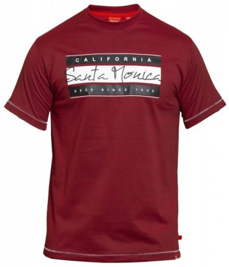 D555 Tempa T-shirt Red - Marškinėliai - Marškinėliai - 2XL-14XL
