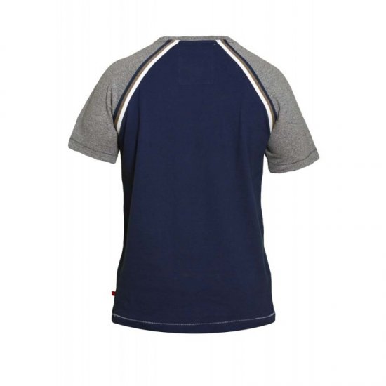 D555 Ashburn T-shirt Navy - Marškinėliai - Marškinėliai - 2XL-14XL