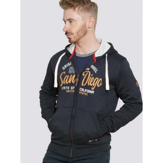 D555 Stockton Hoodie Navy - Megztiniai ir džemperiai - Megztiniai ir Džemperiai - 2XL-14XL