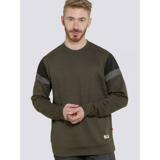 D555 Clermont Sweatshirt Khaki - Megztiniai ir džemperiai - Megztiniai ir Džemperiai - 2XL-14XL