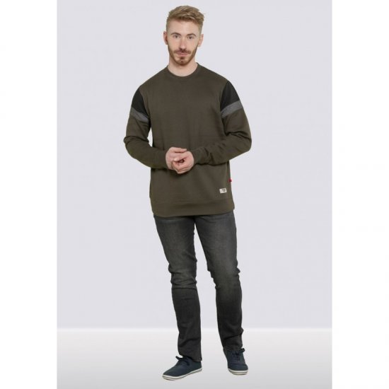 D555 Clermont Sweatshirt Khaki - Megztiniai ir džemperiai - Megztiniai ir Džemperiai - 2XL-14XL