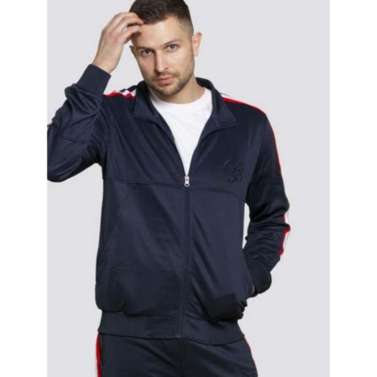 D555 Brookes Couture Zip Up Navy - Megztiniai ir džemperiai - Megztiniai ir Džemperiai - 2XL-14XL