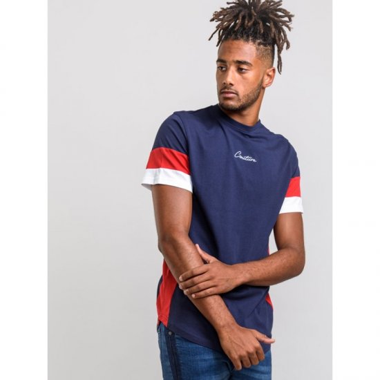 D555 Baker T-shirt Navy - Marškinėliai - Marškinėliai - 2XL-14XL