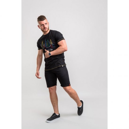 D555 Shelby T-shirt Black - Marškinėliai - Marškinėliai - 2XL-14XL