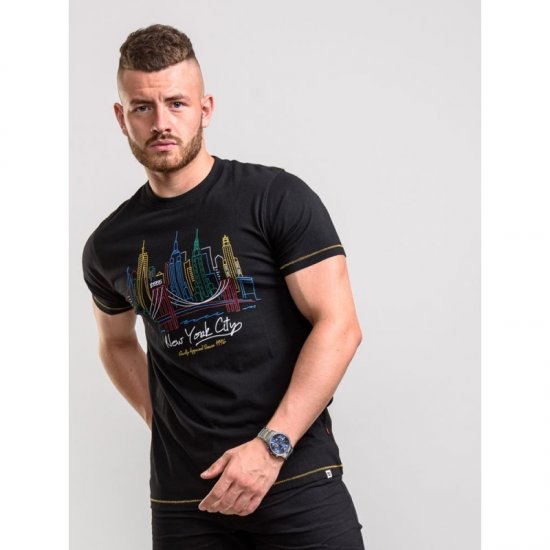 D555 Shelby T-shirt Black - Marškinėliai - Marškinėliai - 2XL-14XL