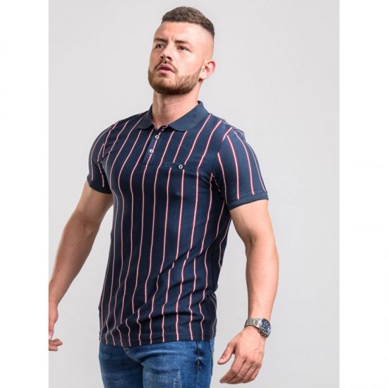 D555 Martel Polo Navy - Polo marškinėliai - Polo marškinėliai - 2XL-8XL