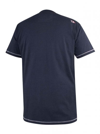 D555 Randwick San Francisco Printed T-Shirt Navy - Marškinėliai - Marškinėliai - 2XL-14XL