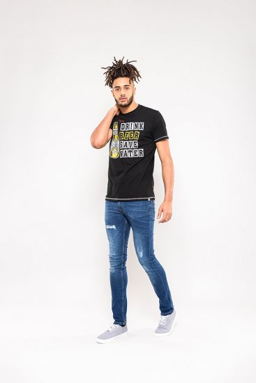D555 Salford Save Water Drink Beer T-shirt Black - Marškinėliai - Marškinėliai - 2XL-14XL