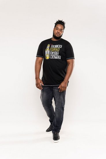 D555 Salford Save Water Drink Beer T-shirt Black - Marškinėliai - Marškinėliai - 2XL-14XL