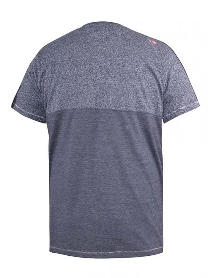 D555 Anson Originals Printed T-shirt Denim Marl - Marškinėliai - Marškinėliai - 2XL-14XL