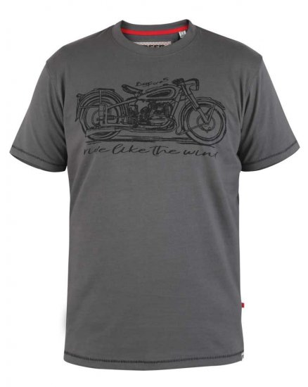 D555 Puxton Motorbike Printed T-Shirt - Marškinėliai - Marškinėliai - 2XL-14XL