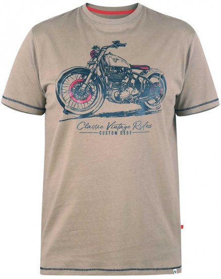 D555 RAMSGATE Printed T-Shirt - Marškinėliai - Marškinėliai - 2XL-14XL