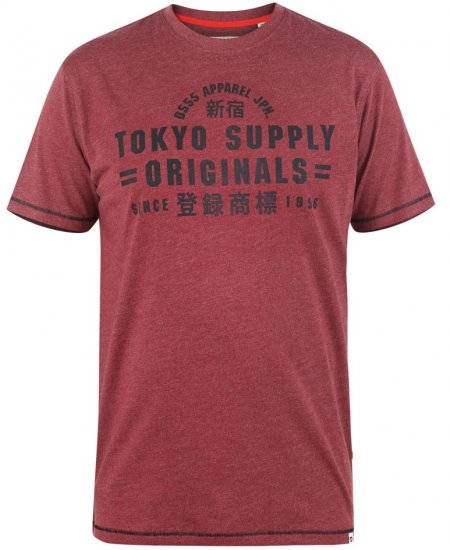 D555 LINTON Printed T-Shirt - Marškinėliai - Marškinėliai - 2XL-14XL