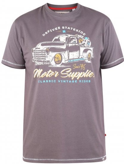 D555 BARMING Printed T-Shirt - Marškinėliai - Marškinėliai - 2XL-14XL