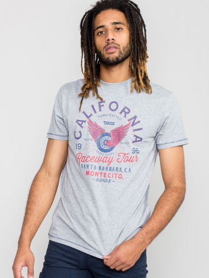 D555 BARTON Printed T-Shirt - Marškinėliai - Marškinėliai - 2XL-14XL